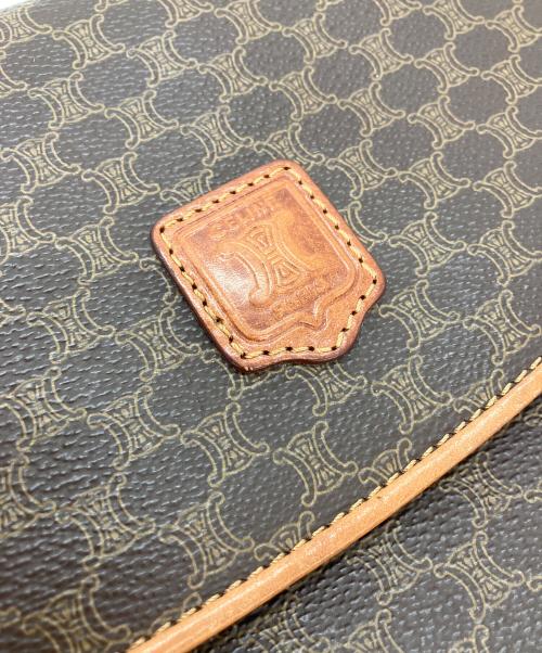 CELINE（セリーヌ）CELINE (セリーヌ) マカダム柄クラッチバッグ ブラウンの古着・服飾アイテム