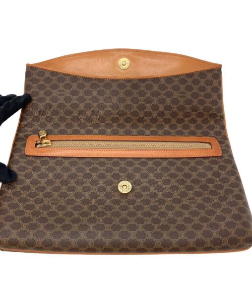 CELINE（セリーヌ）CELINE (セリーヌ) マカダム柄クラッチバッグ ブラウンの古着・服飾アイテム