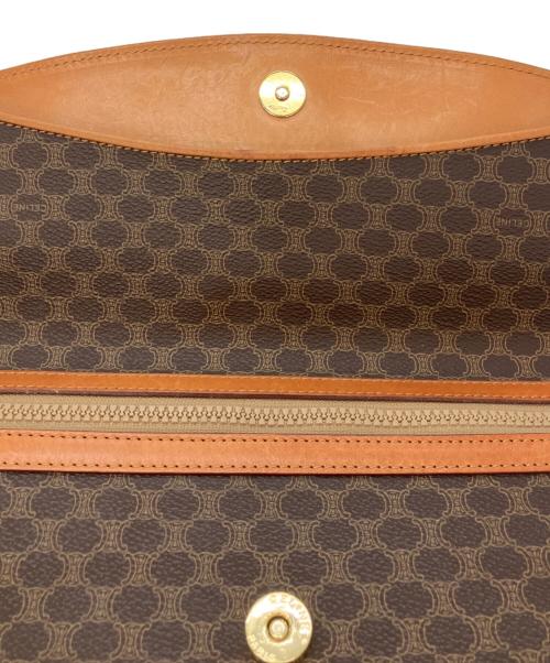 CELINE（セリーヌ）CELINE (セリーヌ) マカダム柄クラッチバッグ ブラウンの古着・服飾アイテム