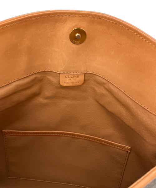 CELINE（セリーヌ）CELINE (セリーヌ) マカダム柄クラッチバッグ ブラウンの古着・服飾アイテム
