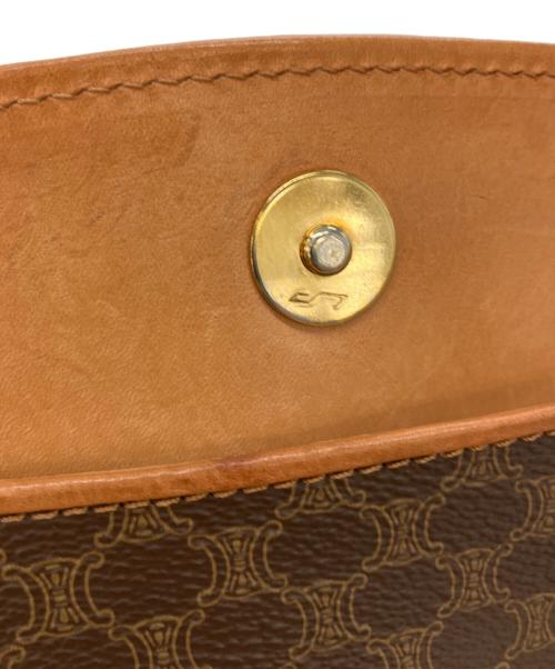CELINE（セリーヌ）CELINE (セリーヌ) マカダム柄クラッチバッグ ブラウンの古着・服飾アイテム