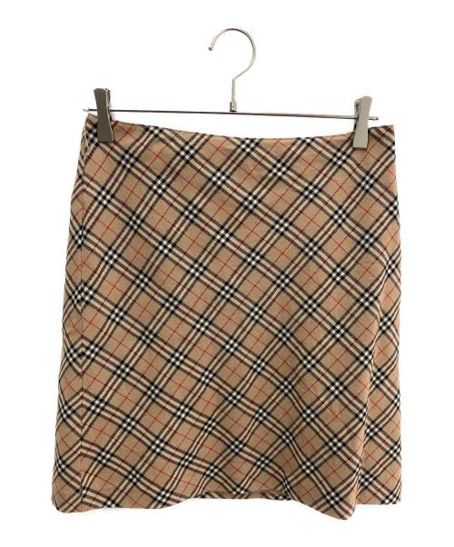 BURBERRY BLUE LABEL（バーバリー ブルー レーベル）BURBERRY BLUE LABEL (バーバリー ブルー レーベル) ノバチェックミニスカート ベージュ サイズ:38の古着・服飾アイテム