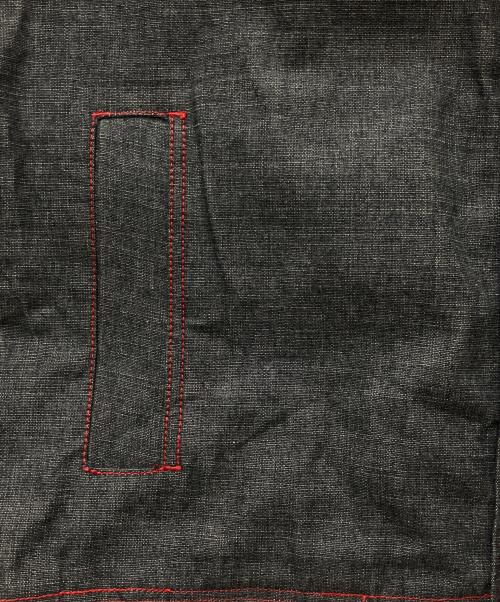 JOHNNY BLAZE（ジョニーブレイズ）JOHNNY BLAZE (ジョニーブレイズ) デニムベスト グレー×レッド サイズ:Lの古着・服飾アイテム