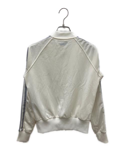 adidas（アディダス）adidas (アディダス) ブルゾン アイボリー×シルバー サイズ:Ｓの古着・服飾アイテム