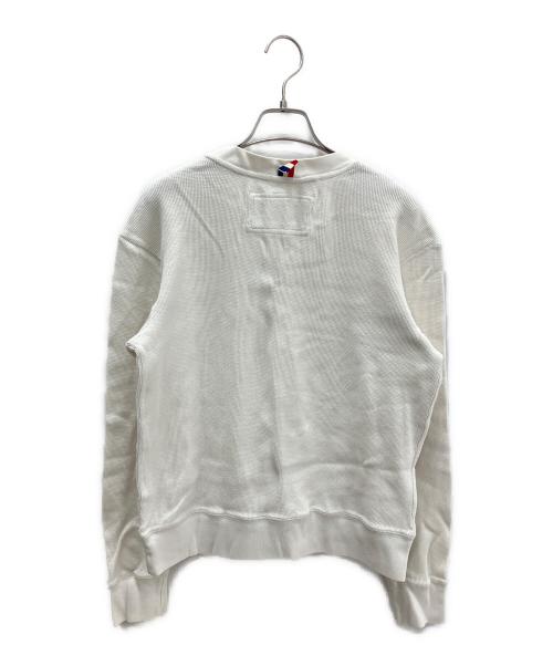 Thom Browne（トムブラウン）Thom Browne (トムブラウン) Thom Browne(トムブラウン)ワッフルネックカットソー01103C4014 ホワイトの古着・服飾アイテム