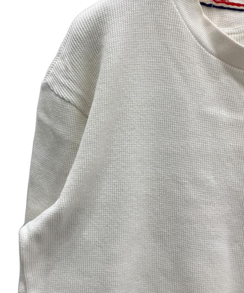 Thom Browne（トムブラウン）Thom Browne (トムブラウン) Thom Browne(トムブラウン)ワッフルネックカットソー01103C4014 ホワイトの古着・服飾アイテム