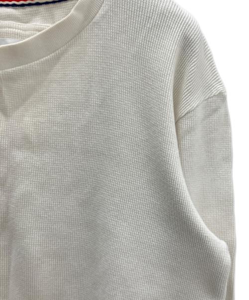 Thom Browne（トムブラウン）Thom Browne (トムブラウン) Thom Browne(トムブラウン)ワッフルネックカットソー01103C4014 ホワイトの古着・服飾アイテム