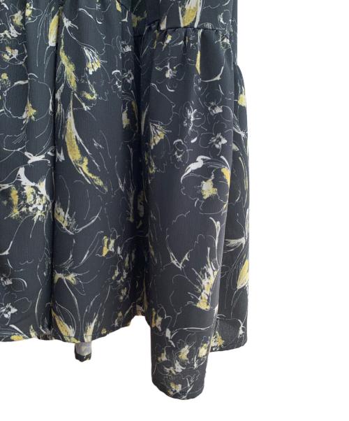 eimy istoire（エイミーイストワール）eimy istoire (エイミーイストワール) 長袖ワンピース グリーン×イエロー サイズ:FREEの古着・服飾アイテム