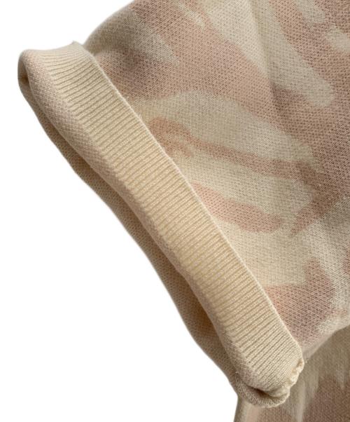 HUF（ハフ）HUF (ハフ) 半袖ポロシャツ ベージュ×パープル サイズ:Ｓの古着・服飾アイテム