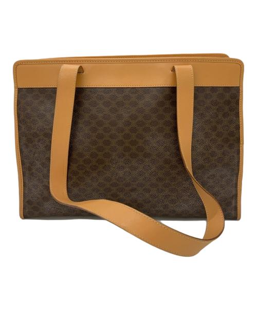 CELINE（セリーヌ）CELINE (セリーヌ) マカダム柄トートバッグ ブラウンの古着・服飾アイテム