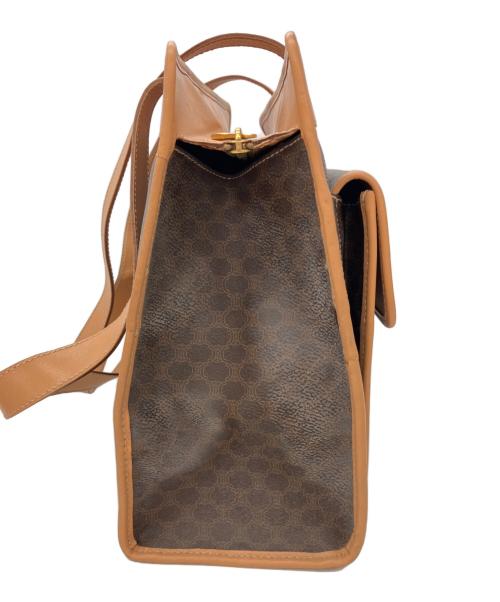 CELINE（セリーヌ）CELINE (セリーヌ) マカダム柄トートバッグ ブラウンの古着・服飾アイテム