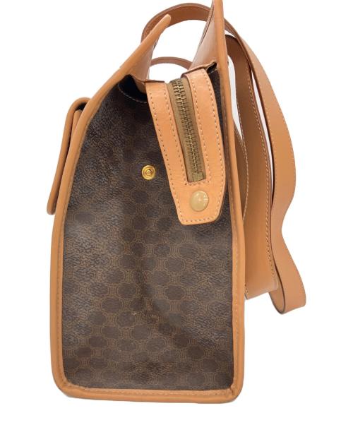 CELINE（セリーヌ）CELINE (セリーヌ) マカダム柄トートバッグ ブラウンの古着・服飾アイテム