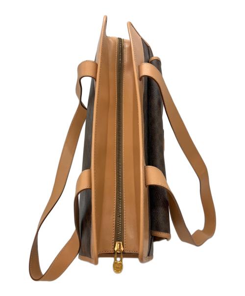 CELINE（セリーヌ）CELINE (セリーヌ) マカダム柄トートバッグ ブラウンの古着・服飾アイテム