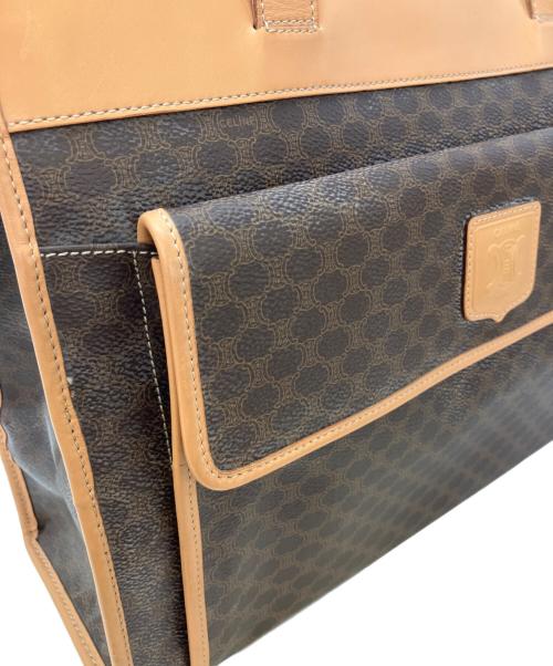 CELINE（セリーヌ）CELINE (セリーヌ) マカダム柄トートバッグ ブラウンの古着・服飾アイテム