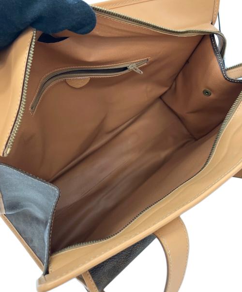 CELINE（セリーヌ）CELINE (セリーヌ) マカダム柄トートバッグ ブラウンの古着・服飾アイテム