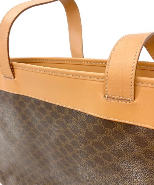 CELINE（セリーヌ）CELINE (セリーヌ) マカダム柄トートバッグ ブラウンの古着・服飾アイテム