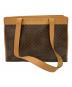 CELINE (セリーヌ) マカダム柄トートバッグ ブラウン：55000円