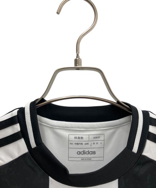 adidas（アディダス）adidas (アディダス) ゲームシャツ ホワイト×ブラック サイズ:Ｓの古着・服飾アイテム
