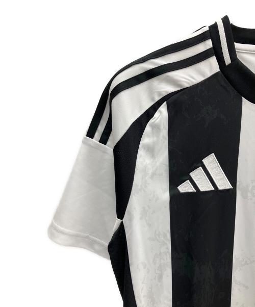 adidas（アディダス）adidas (アディダス) ゲームシャツ ホワイト×ブラック サイズ:Ｓの古着・服飾アイテム