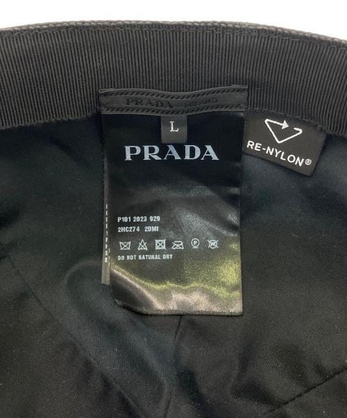PRADA（プラダ）PRADA (プラダ) キャップ ブラックの古着・服飾アイテム