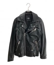 ZARA（ザラ）の古着「ライダースジャケット」｜ブラック