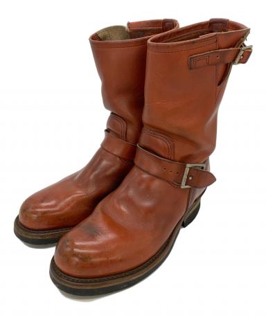 【中古/茶】レッドウイングエンジニアブーツ8178 26.5cmラフアウト 中古・古着通販】RED WING (レッドウィング) エンジニアブーツ