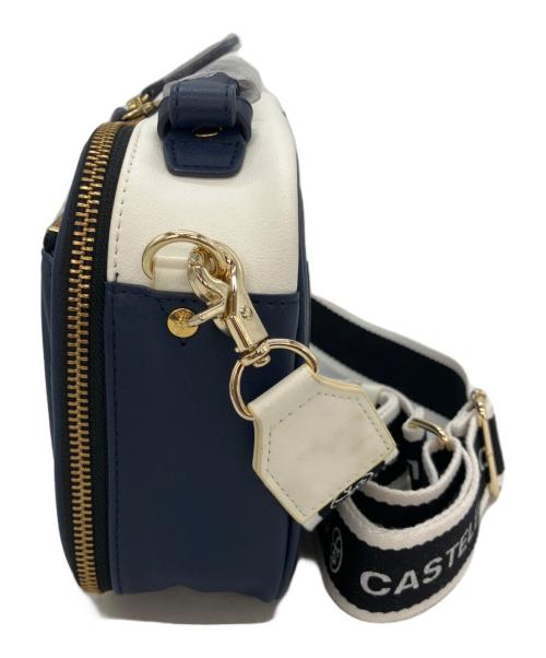 CASTELBAJAC（カステルバジャック）CASTELBAJAC (カステルバジャック) ショルダーバッグ ネイビー×ホワイトの古着・服飾アイテム