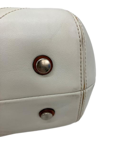 COACH（コーチ）COACH (コーチ) ワンショルダーバッグ ホワイト×ブラウンの古着・服飾アイテム