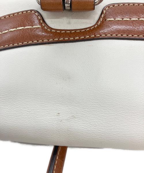 COACH（コーチ）COACH (コーチ) ワンショルダーバッグ ホワイト×ブラウンの古着・服飾アイテム