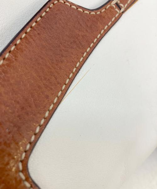 COACH（コーチ）COACH (コーチ) ワンショルダーバッグ ホワイト×ブラウンの古着・服飾アイテム