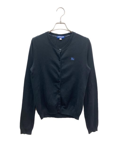 BURBERRY BLUE LABEL（バーバリー ブルー レーベル）BURBERRY BLUE LABEL (バーバリー ブルー レーベル) 薄手カーディガン ブラック サイズ:38の古着・服飾アイテム