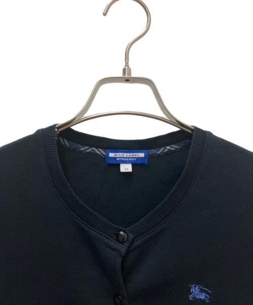 BURBERRY BLUE LABEL（バーバリー ブルー レーベル）BURBERRY BLUE LABEL (バーバリー ブルー レーベル) 薄手カーディガン ブラック サイズ:38の古着・服飾アイテム