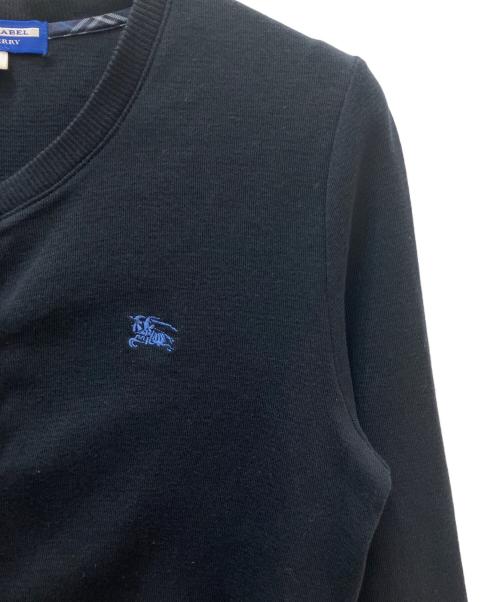 BURBERRY BLUE LABEL（バーバリー ブルー レーベル）BURBERRY BLUE LABEL (バーバリー ブルー レーベル) 薄手カーディガン ブラック サイズ:38の古着・服飾アイテム