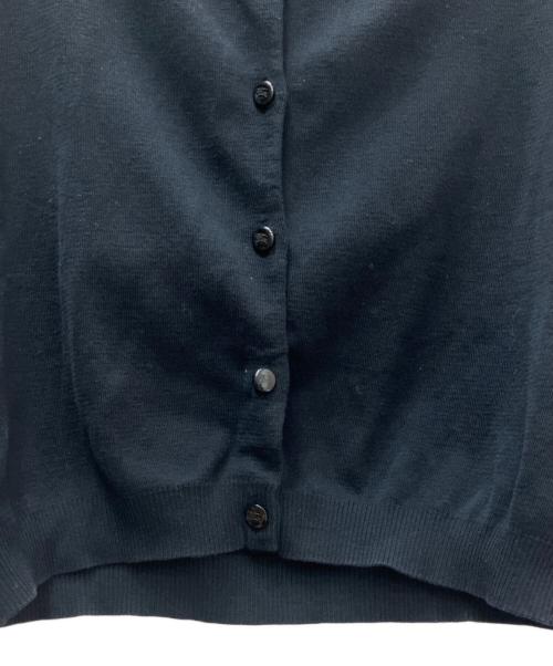 BURBERRY BLUE LABEL（バーバリー ブルー レーベル）BURBERRY BLUE LABEL (バーバリー ブルー レーベル) 薄手カーディガン ブラック サイズ:38の古着・服飾アイテム
