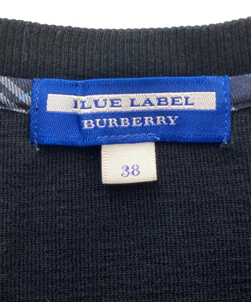 BURBERRY BLUE LABEL（バーバリー ブルー レーベル）BURBERRY BLUE LABEL (バーバリー ブルー レーベル) 薄手カーディガン ブラック サイズ:38の古着・服飾アイテム