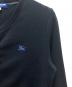 中古・古着 BURBERRY BLUE LABEL (バーバリー ブルー レーベル) 薄手カーディガン ブラック サイズ:38：7000円