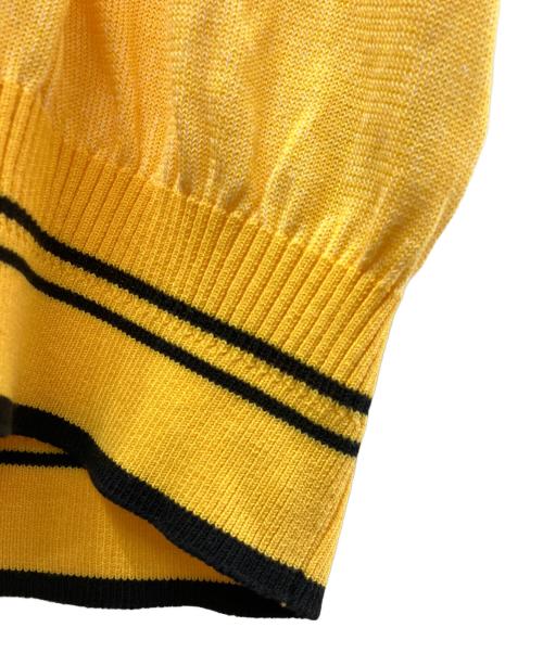 BARNIVARNO（バーニーヴァ―ノ）BARNIVARNO (バーニーヴァ―ノ) 薄手ニット イエロー サイズ:3Lの古着・服飾アイテム