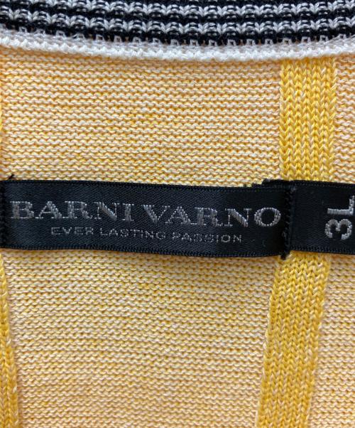 BARNIVARNO（バーニーヴァ―ノ）BARNIVARNO (バーニーヴァ―ノ) 薄手ニット イエロー サイズ:3Lの古着・服飾アイテム