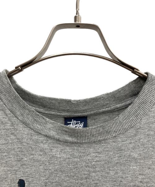 stussy（ステューシー）stussy (ステューシー) 半袖カットソー グレー サイズ:Ｍの古着・服飾アイテム