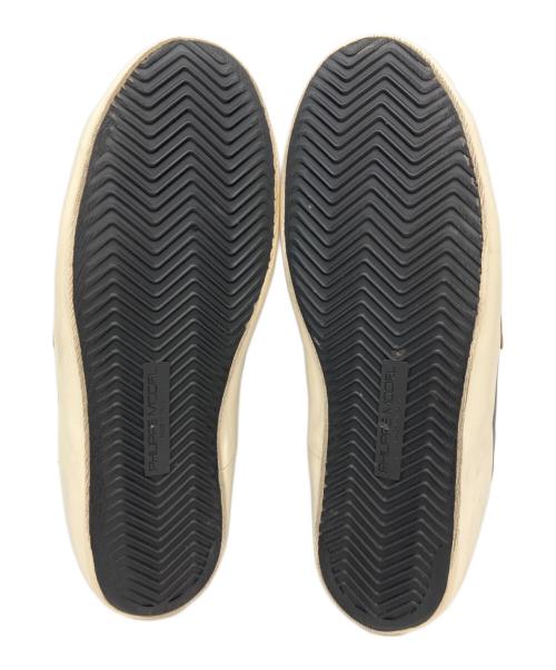 PHILIPPE MODEL（フィリップ モデル）PHILIPPE MODEL (フィリップ モデル) ローカットスニーカー ホワイト×グレー サイズ:26.5の古着・服飾アイテム