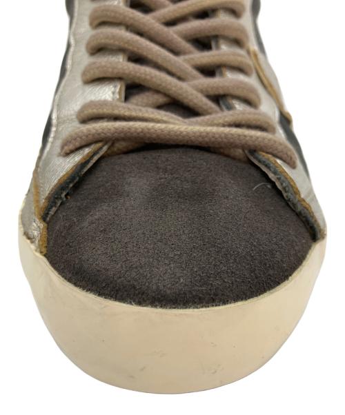 PHILIPPE MODEL（フィリップ モデル）PHILIPPE MODEL (フィリップ モデル) ローカットスニーカー ホワイト×グレー サイズ:26.5の古着・服飾アイテム