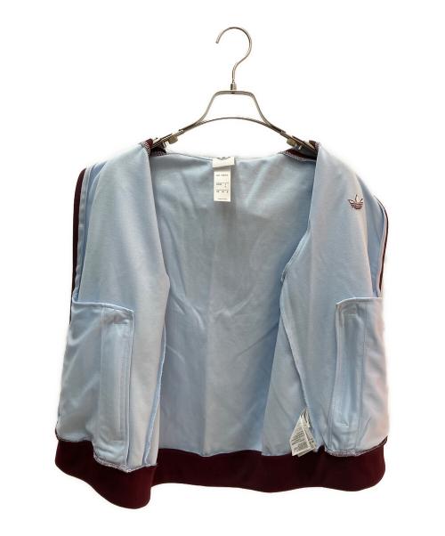 adidas（アディダス）adidas (アディダス) トラックジャケット バーガンディー×スカイブルー サイズ:XLの古着・服飾アイテム