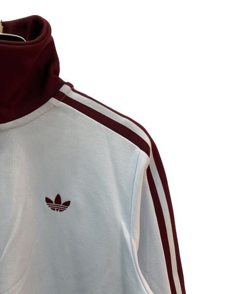 adidas（アディダス）adidas (アディダス) トラックジャケット バーガンディー×スカイブルー サイズ:XLの古着・服飾アイテム