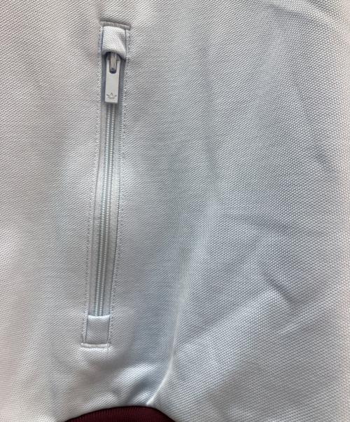 adidas（アディダス）adidas (アディダス) トラックジャケット バーガンディー×スカイブルー サイズ:XLの古着・服飾アイテム