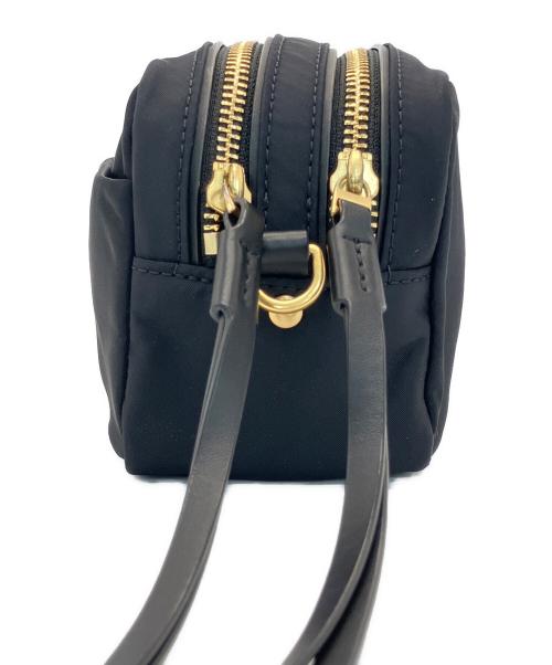 TORY BURCH（トリーバーチ）TORY BURCH (トリーバーチ) ショルダーポーチ ブラック×グリーンの古着・服飾アイテム