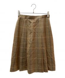 Burberry's（バーバリー）の古着「チェックスカート」｜ベージュ