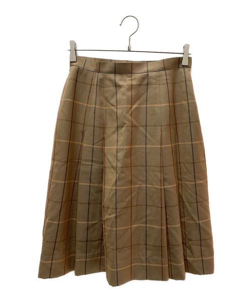 Burberry's（バーバリー）Burberry's (バーバリー) チェックスカート ベージュ サイズ:不明の古着・服飾アイテム