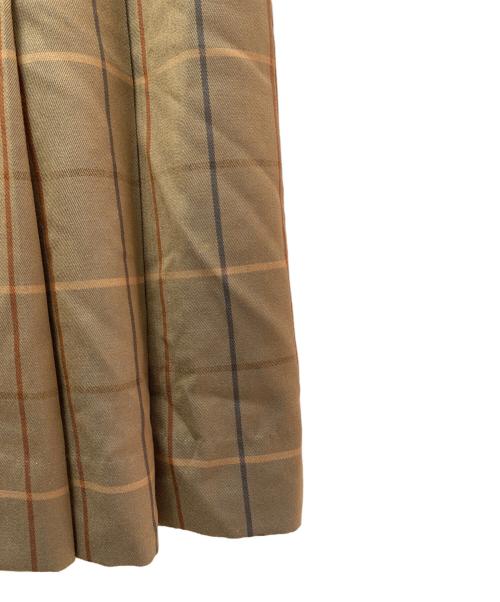 Burberry's（バーバリー）Burberry's (バーバリー) チェックスカート ベージュ サイズ:不明の古着・服飾アイテム