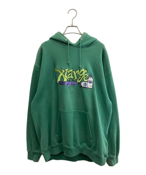X-LARGE（エクストララージ）X-LARGE (エクストララージ) プルオーバーパーカー グリーン サイズ:Lの古着・服飾アイテム