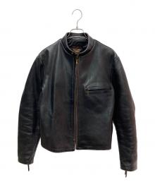HARLEY-DAVIDSON×THE REAL McCOY'S（ハーレーダビッドソン×ザ・リアルマッコイズ）の古着「シングルライダースジャケット」｜ブラック